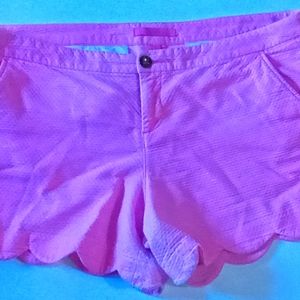 Lilly Pulitzer buttercup shorts hot pink flamingo pink sz 16 women's plus size